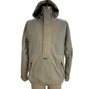 Vintage Nike Center Check Anorak Jacket Pullover Windbreaker Hooded Mens Medium